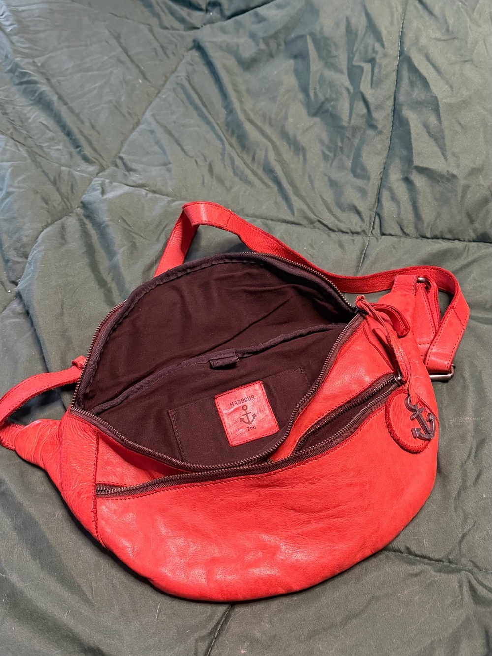 Harbour 2nd Red Leather Crossbody Bag